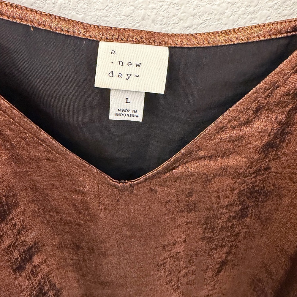 a new day Shimmering Brown Camisole - Picture 2 of 2